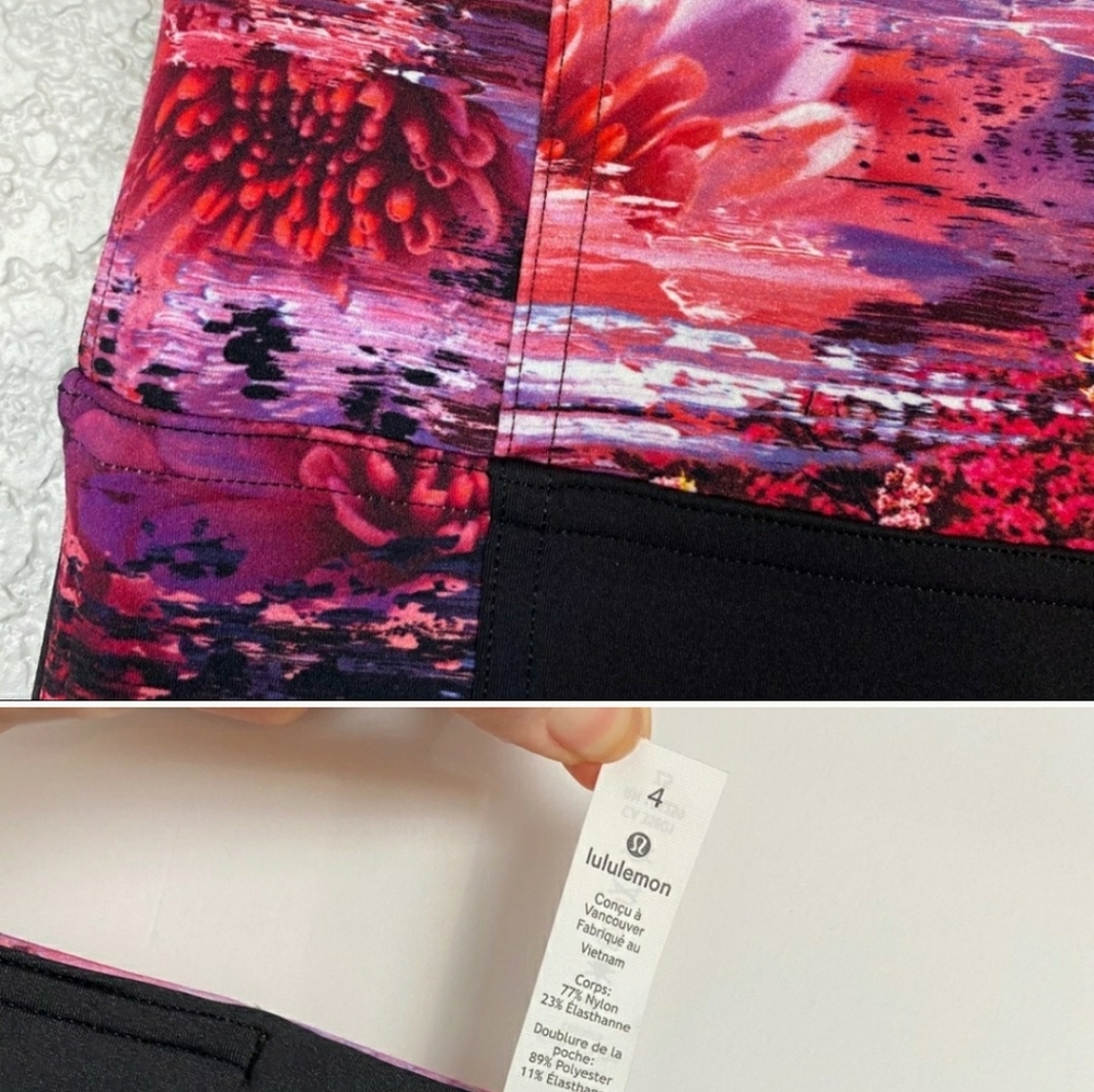 Lululemon Black Dahliascape Sweat & Repeat Legging - Picture 9 of 11
